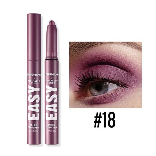 Rose Gold Eyeshadow Pencil Stick Waterproof Pearlescent 20 Colors Metallic Glitter Eye Shadow Highlighter Pen Eye Makeup Tool